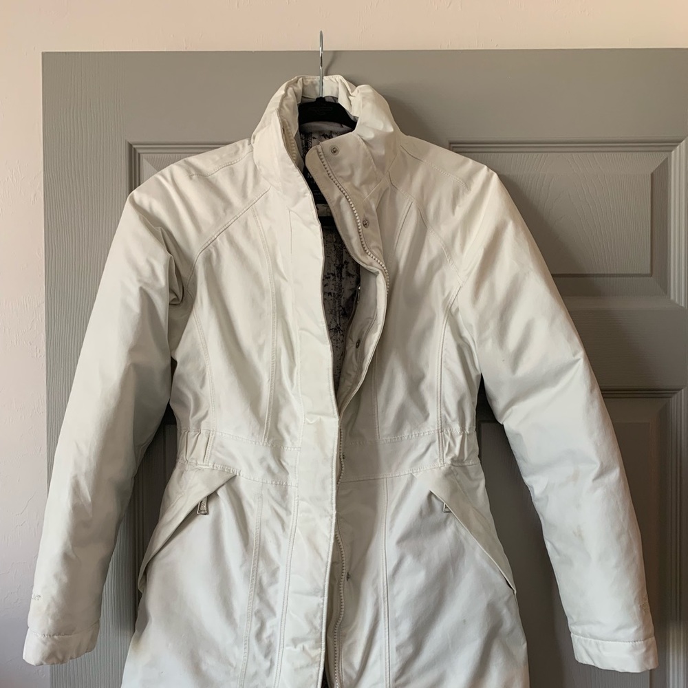 NORTH FACE 100% Down Winter Coat - ARCTIC WHITE